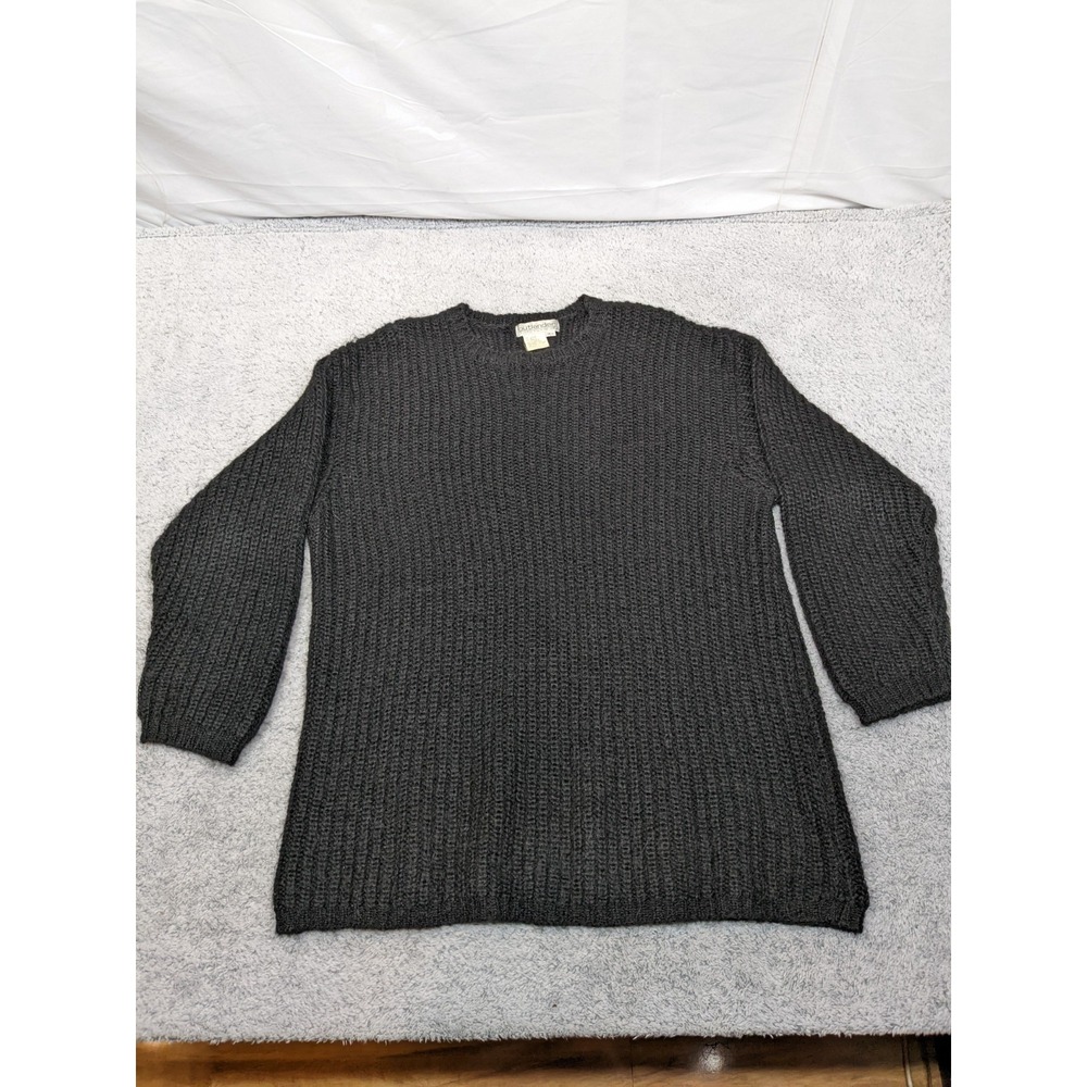 Outlander Studio‎ Mohair Blend Black Knit Sweater Large